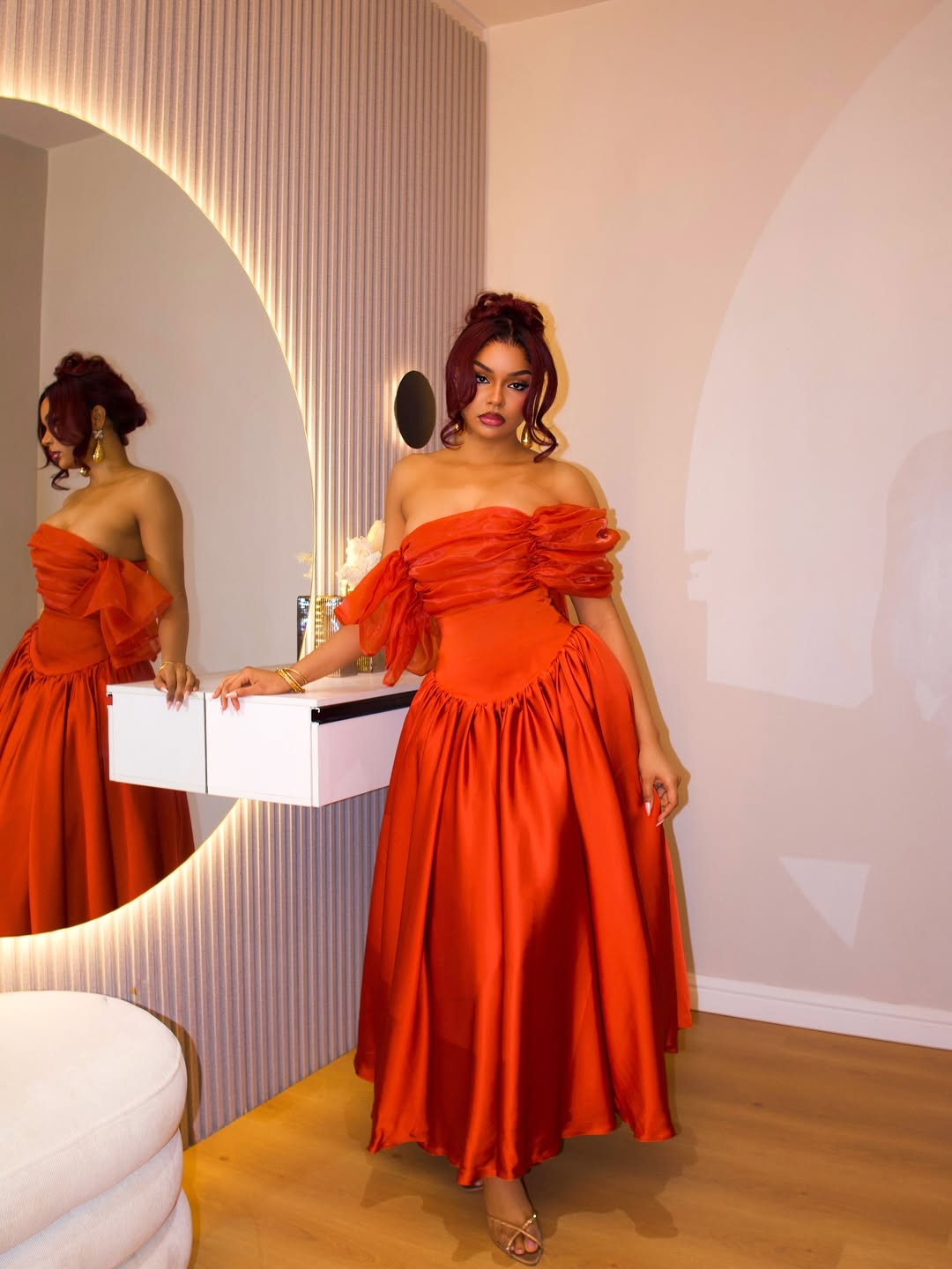 Debra single off shoulder