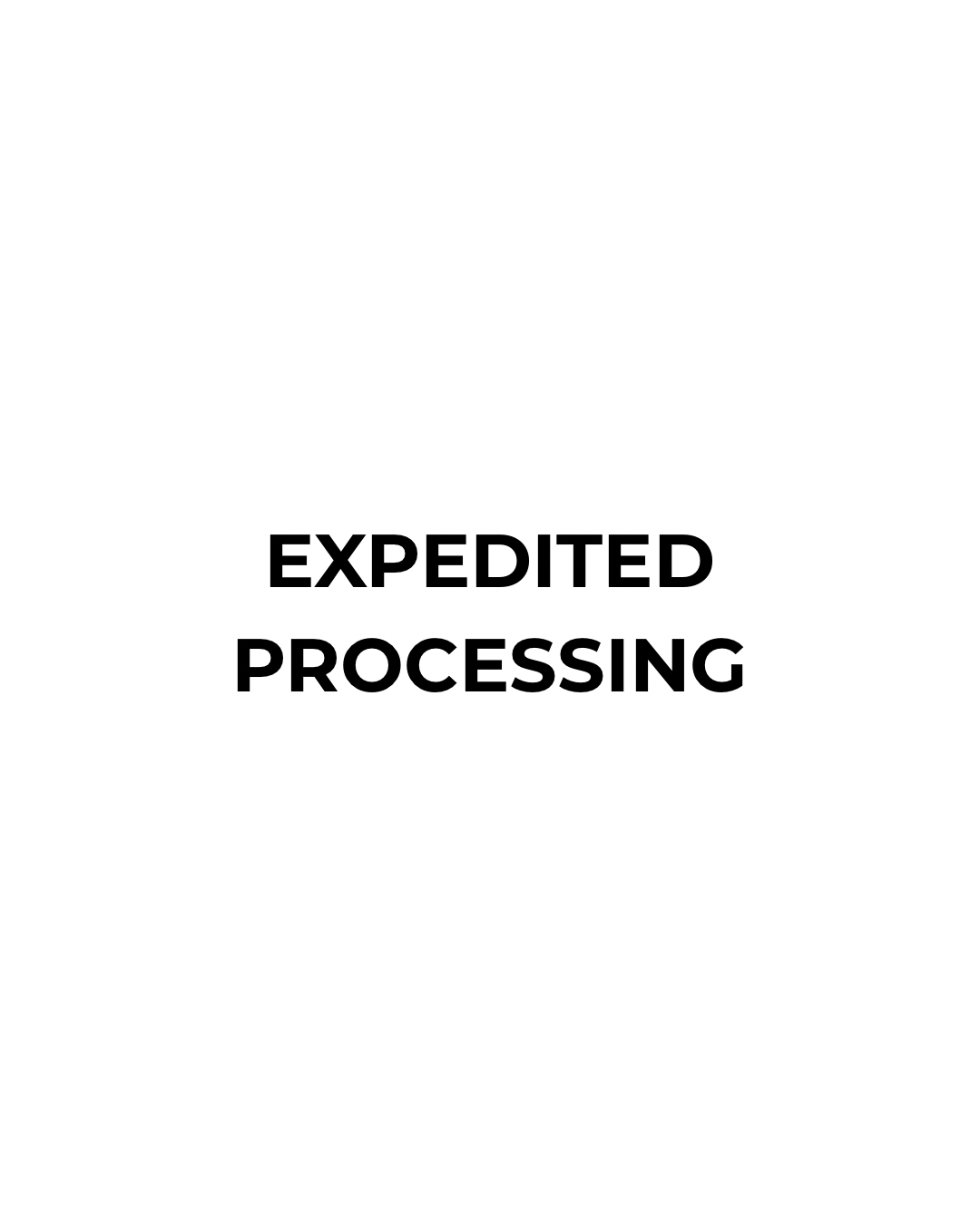 Expedited processing